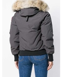 Женская темно-серая куртка-пуховик от Canada Goose