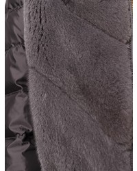 Женская темно-серая куртка-пуховик от Liska