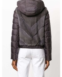 Женская темно-серая куртка-пуховик от Liska