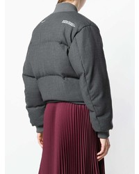 Женская темно-серая куртка-пуховик от Off-White