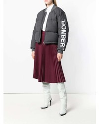 Женская темно-серая куртка-пуховик от Off-White