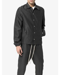 Мужская темно-серая куртка-рубашка от Rick Owens