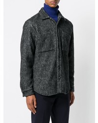 Мужская темно-серая куртка-рубашка от Maison Flaneur