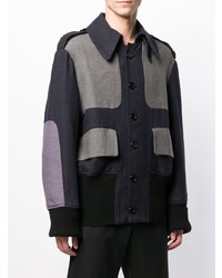 Мужская темно-серая куртка-рубашка от Ann Demeulemeester