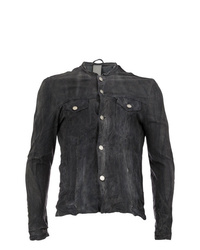 Мужская темно-серая куртка-рубашка от Giorgio Brato