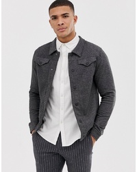 Мужская темно-серая куртка-рубашка от Jack & Jones