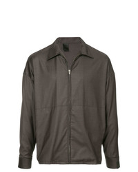 Мужская темно-серая куртка-рубашка от N. Hoolywood