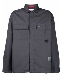 Мужская темно-серая куртка-рубашка от Tommy Jeans
