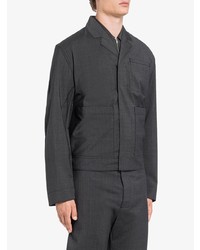 Мужская темно-серая куртка-рубашка от Prada