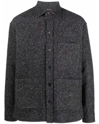 Мужская темно-серая куртка-рубашка от Z Zegna