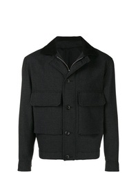 Темно-серая куртка с воротником и на пуговицах от Lemaire