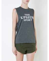 Женская темно-серая майка с принтом от The Upside