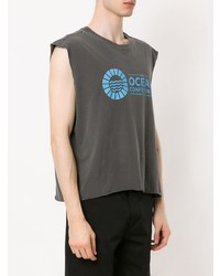 Мужская темно-серая майка с принтом от OSKLEN