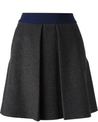 Темно-серая мини-юбка со складками от Cédric Charlier