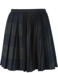 Темно-серая мини-юбка со складками от Marco De Vincenzo