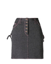 Темно-серая мини-юбка от Christian Dior Vintage