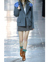 Темно-серая мини-юбка от Miu Miu