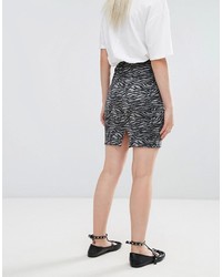 Темно-серая мини-юбка от B.young