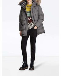 Мужская темно-серая парка от Burberry