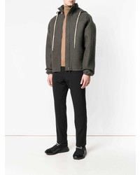 Мужская темно-серая парка от Rick Owens