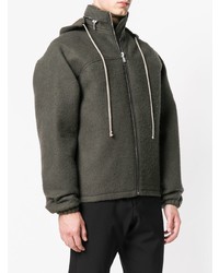 Мужская темно-серая парка от Rick Owens