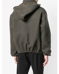 Мужская темно-серая парка от Rick Owens