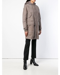 Женская темно-серая парка от Closed