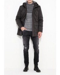 Мужская темно-серая парка от Only &amp; Sons