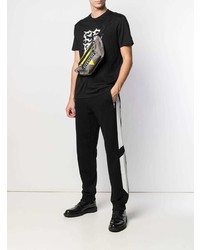 Мужская темно-серая поясная сумка из плотной ткани от Givenchy