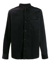 Мужская темно-серая рубашка с длинным рукавом от A.P.C.