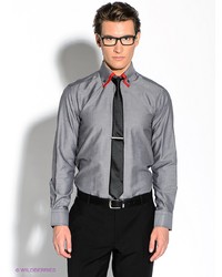 Мужская темно-серая рубашка с длинным рукавом от Alex DANDY