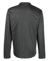 Мужская темно-серая рубашка с длинным рукавом от Sease