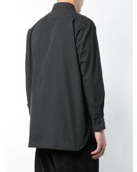 Мужская темно-серая рубашка с длинным рукавом от Casey Casey