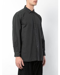 Мужская темно-серая рубашка с длинным рукавом от Casey Casey