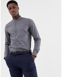 Мужская темно-серая рубашка с длинным рукавом от Calvin Klein