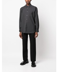 Мужская темно-серая рубашка с длинным рукавом от Comme Des Garcons SHIRT