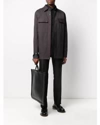Мужская темно-серая рубашка с длинным рукавом от Bottega Veneta