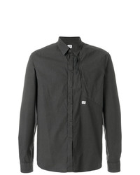 Мужская темно-серая рубашка с длинным рукавом от CP Company