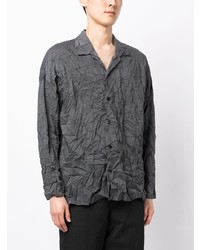 Мужская темно-серая рубашка с длинным рукавом от Attachment