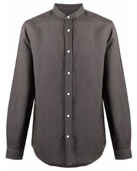Мужская темно-серая рубашка с длинным рукавом от Deperlu