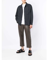 Мужская темно-серая рубашка с длинным рукавом от Frame