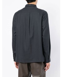 Мужская темно-серая рубашка с длинным рукавом от Frame