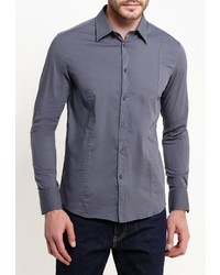 Мужская темно-серая рубашка с длинным рукавом от Forex