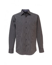 Мужская темно-серая рубашка с длинным рукавом от GREG