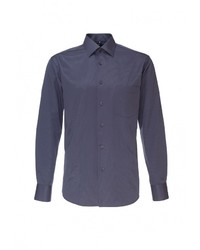 Мужская темно-серая рубашка с длинным рукавом от GREG