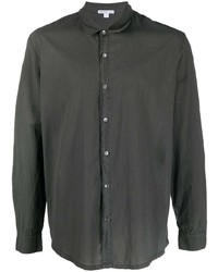 Мужская темно-серая рубашка с длинным рукавом от James Perse