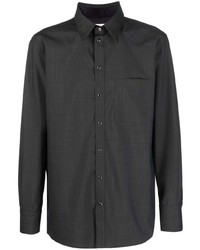 Мужская темно-серая рубашка с длинным рукавом от Lemaire