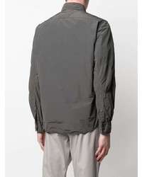 Мужская темно-серая рубашка с длинным рукавом от Aspesi