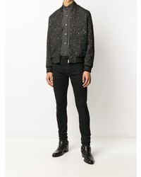 Мужская темно-серая рубашка с длинным рукавом от Tom Ford