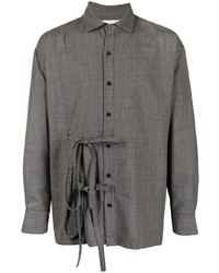 Мужская темно-серая рубашка с длинным рукавом от Onefifteen